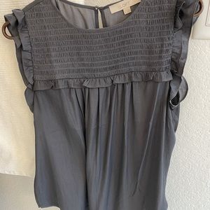 Graphite LOFT sleeveless dress shirt, size M, worn once